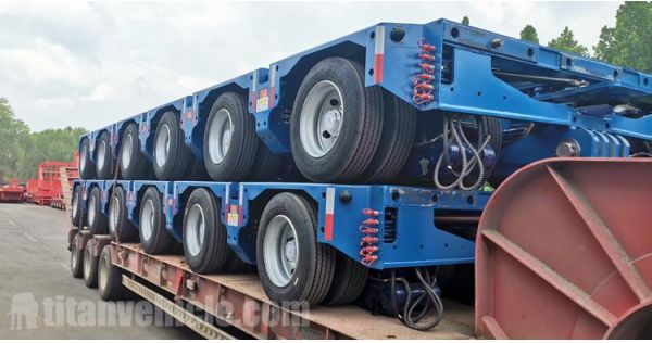 Remorque modulaire à essieu hydraulique à vendre au Nigeria