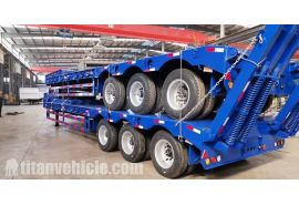 3 Axle 90 Ton Low Bed Trailer will be sent to Madagascar