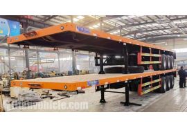 2 Units 45 Ft Flat Bed Semi Trailer will be sent to Burundi