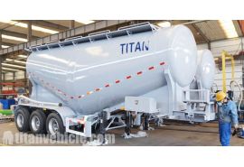 50cbm Bulk Cement Tanker Trailer will be sent to Cote d'Ivoire Abidjan