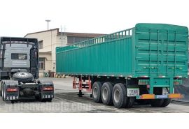 Remorque de camion à clôture latérale haute à 3 essieux à vendre au Soudan