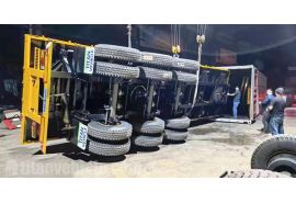 La remorque à plat Triaxle de 40 pieds sera envoyée en Tanzanie