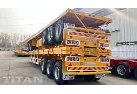 Une remorque de camion à plateau de 12 mètres à 3 essieux sera envoyée en Tanzanie Dar Es Salaam