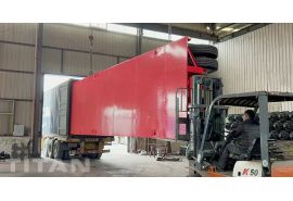 La remorque de camion à plat à trois essieux de 40 pieds sera expédiée en Jamaïque