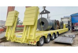 La remorque surbaissée de 130 tonnes exportera vers la Guinée