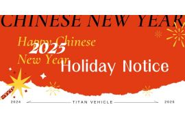 Avis de vacances du Nouvel An chinois TITAN 2025