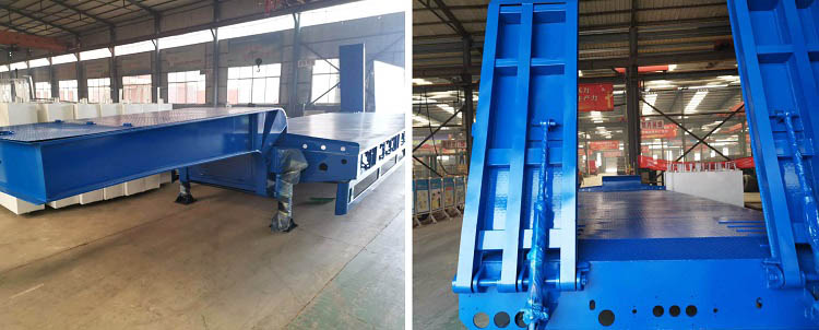 60 Tons Low Bed Trailer for Sale in  Zimbabwe - Used Low Bed Semi-trailer for Sale