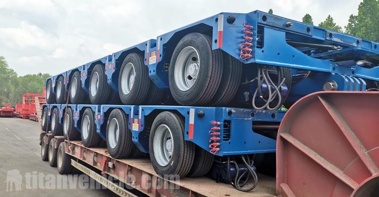 Remorque modulaire à essieu hydraulique à vendre au Nigeria