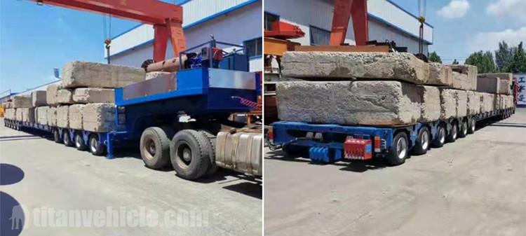 Remorque modulaire à essieu hydraulique à vendre au Nigeria