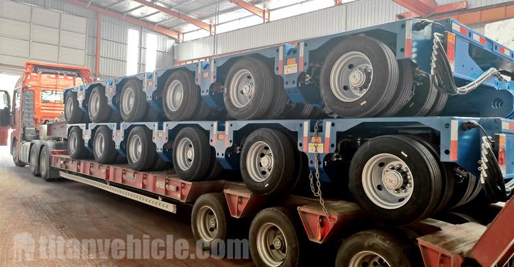 Remorque modulaire à essieu hydraulique à vendre au Nigeria