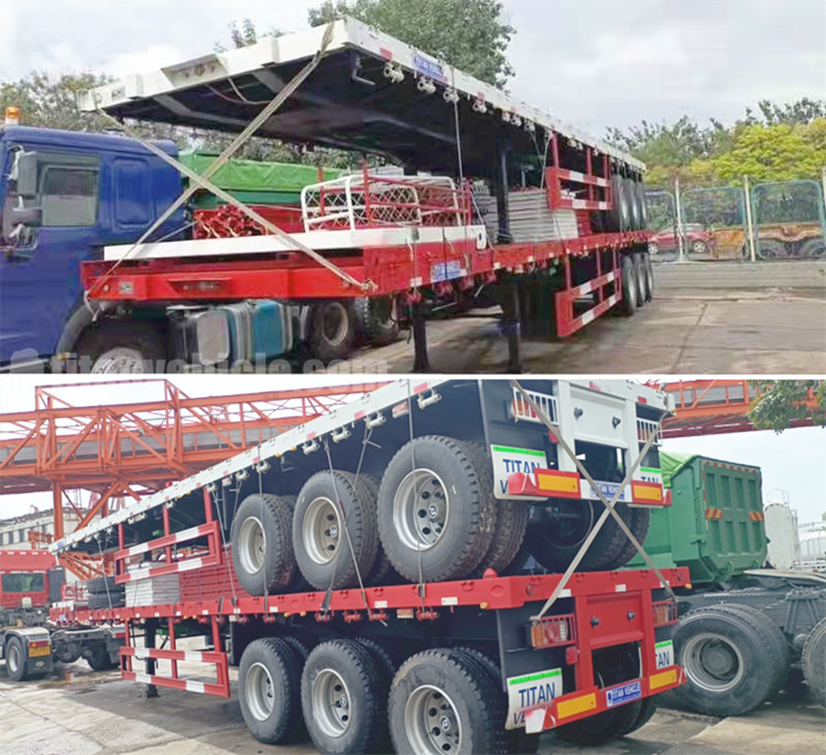 China Cargo Transport Triaxle Trailer with Side Wall for Sale in Guyana