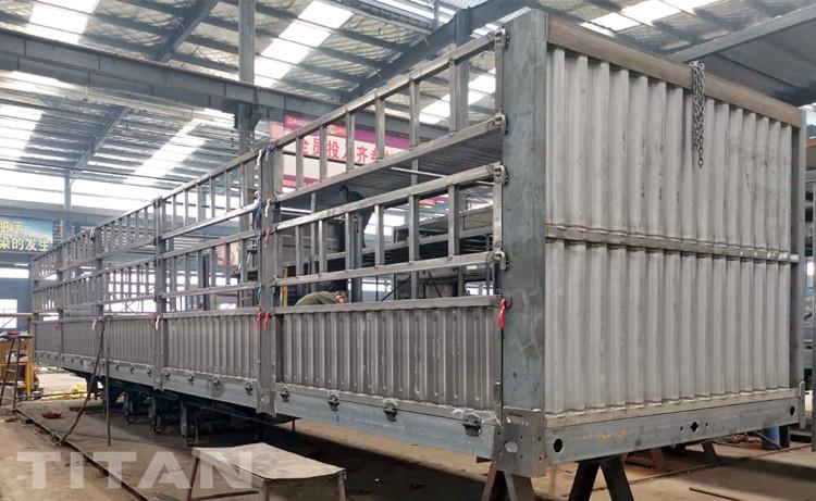 Semi-remorque à piquet de 60 tonnes à trois essieux à vendre aux Philippines