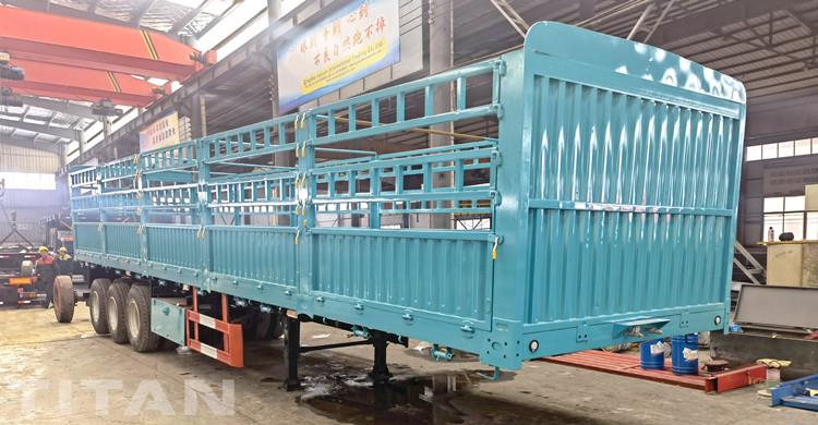 Semi-remorque à piquet de 60 tonnes à trois essieux à vendre aux Philippines