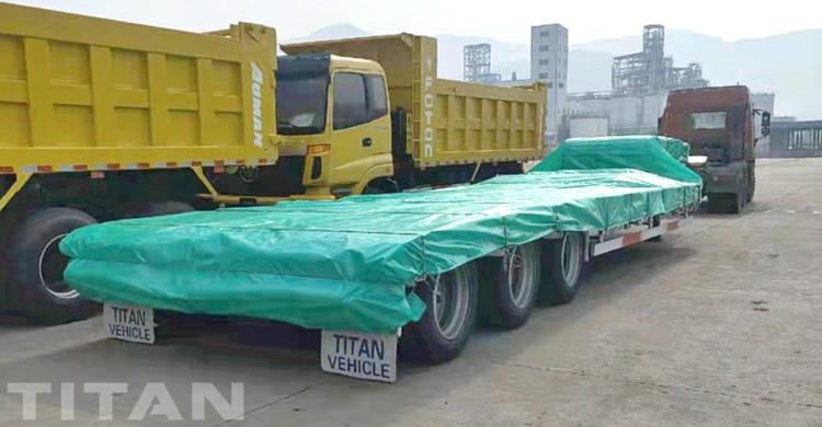 Remorque surbaissée à trois essieux à vendre au Nigeria - TITAN Vehicle
