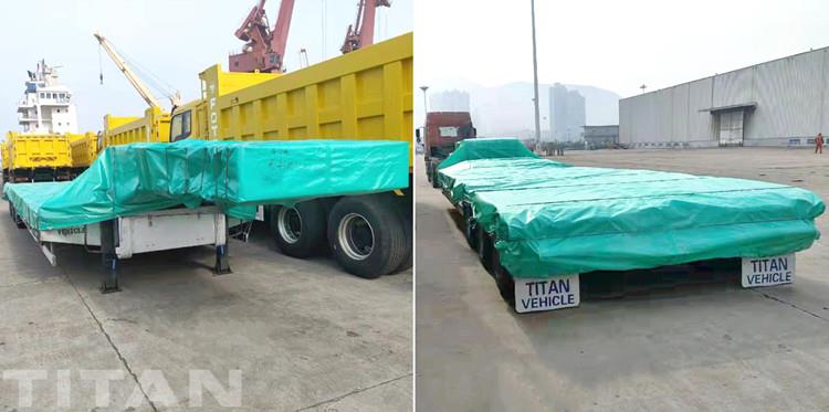Remorque surbaissée à trois essieux à vendre au Nigeria - TITAN Vehicle