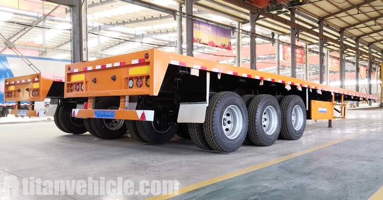 Tri Axle 40 FT Flatbed Trailer for Sale in Guyana Georgetown