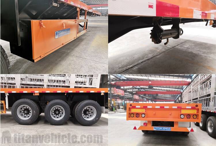 Tri Axle 40 FT Flatbed Trailer for Sale in Guyana Georgetown