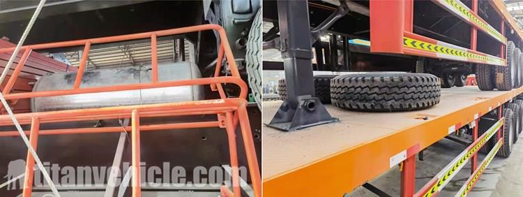 45 Ft Flat Bed Semi Trailer for Sale in Burundi Gitega