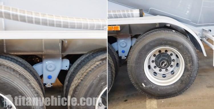 3 Axle 50cbm Bulk Cement Tanker Trailer for Sale in Cote d'Ivoire Abidjan