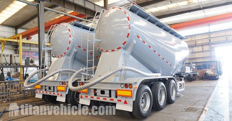 3 Axle 50cbm Bulk Cement Tanker Trailer for Sale in Cote d'Ivoire Abidjan