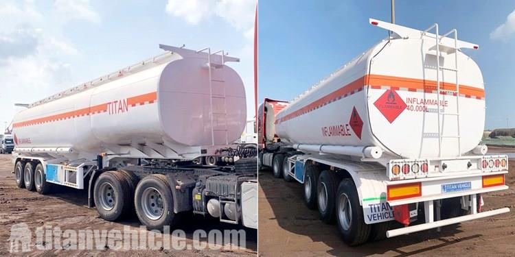 Tri Axle Diesel Tanker Trailer for Sale in Tanzania Dar es salaam