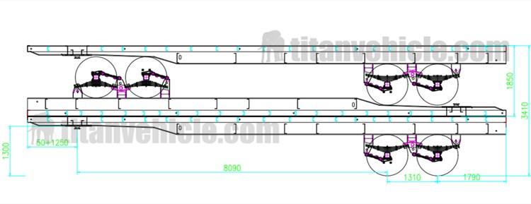 2 Axle 50 Ton Sideboard Trailer for Sale in Nigeria Abuja