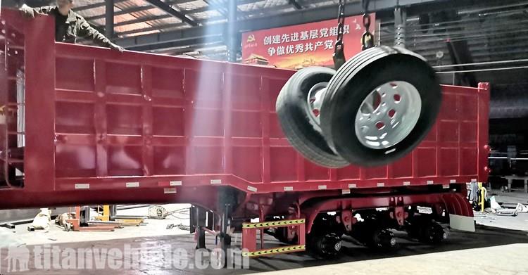 80 Ton Dump Tipper Trailer for Sale In Mozambique