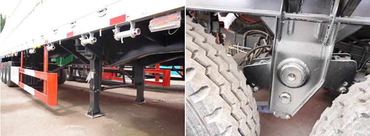 Remorque à paroi latérale Triaxle de 60 tonnes à vendre au Mozambique