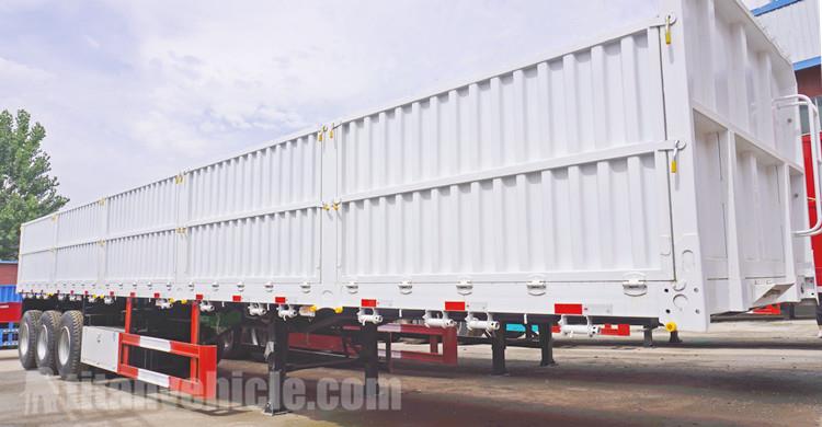 Remorque à paroi latérale Triaxle de 60 tonnes à vendre au Mozambique