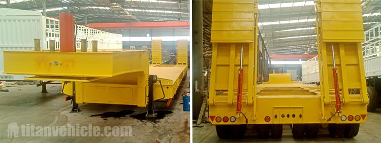 150 Ton Heavy Load Low Bed Trailer for Sale in Factory