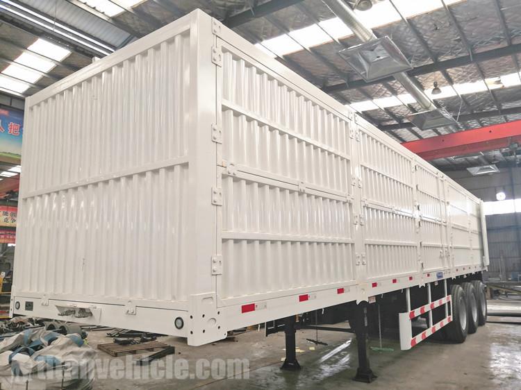 Remorque de transport de fret à parois latérales hautes 2M à vendre au Ghana
