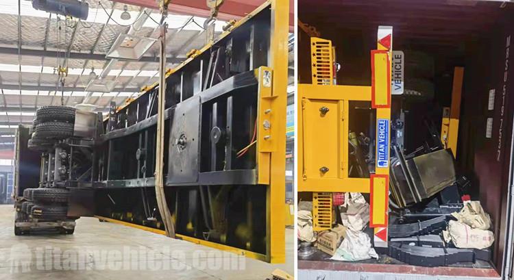 Remorque à plat Triaxle de 40 pieds à vendre en Tanzanie