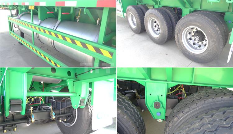 Remorque à plat pour conteneur d'expédition à 3 essieux de 40 pieds à vendre au Zimbabwe Harare