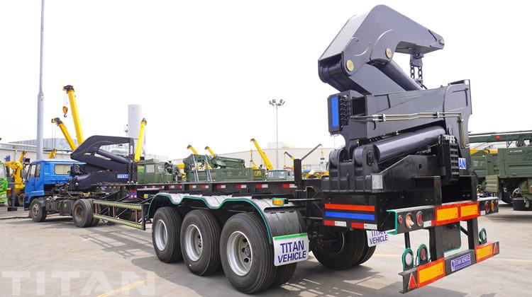 Remorque de camion porte-conteneurs à poussoir latéral de 40 pieds à vendre au Gabon