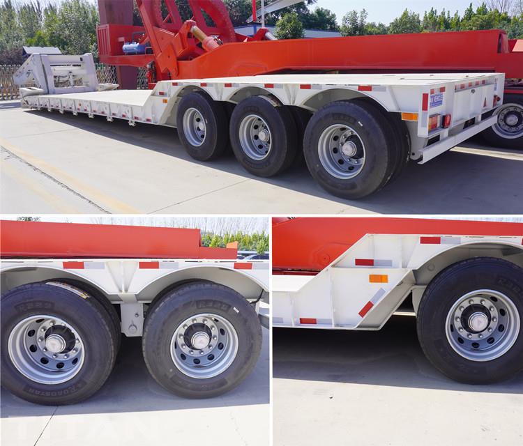 Remorque à col de cygne Lowboy de 80 tonnes à vendre au Zimbabwe