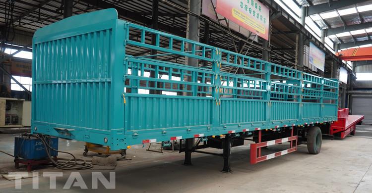 Semi-remorque de clôture de 13 m pour le transport de marchandises à vendre en Tanzanie
