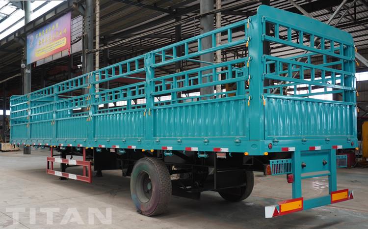 Semi-remorque de clôture de 13 m pour le transport de marchandises à vendre en Tanzanie