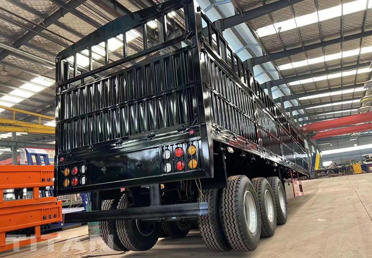 Semi-remorque de camion de cargaison de clôture de 60 tonnes à vendre au Zimbabwe