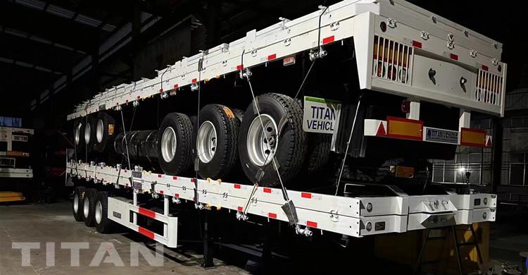 Remorque Triaxle avec Panneau Latéral à Vendre au Sénégal