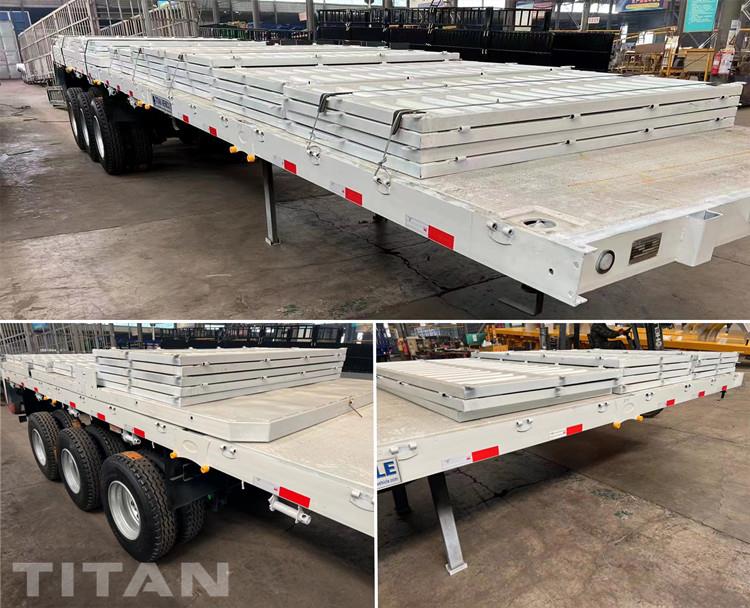 Remorque Triaxle avec Panneau Latéral à Vendre au Sénégal