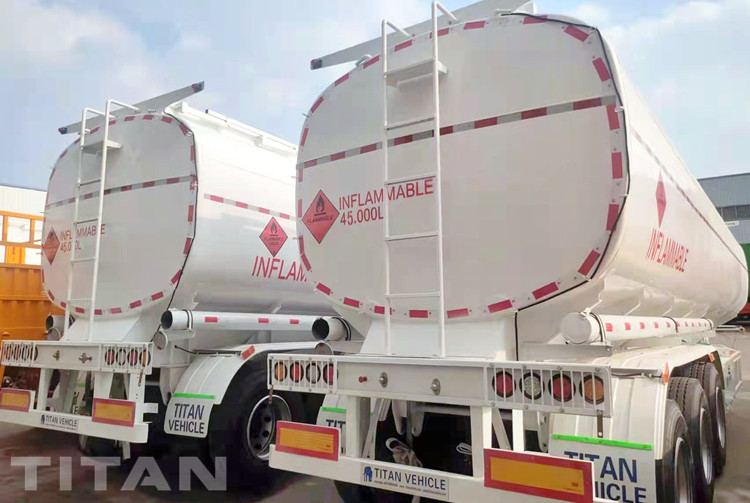 Remorque-citerne de carburant diesel à 3 essieux de 45 000 litres à vendre en Jamaïque