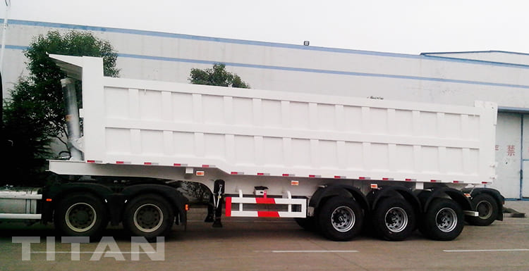 Tri Axle 60 Ton Dump Truck Trailer for Sale In Fiji