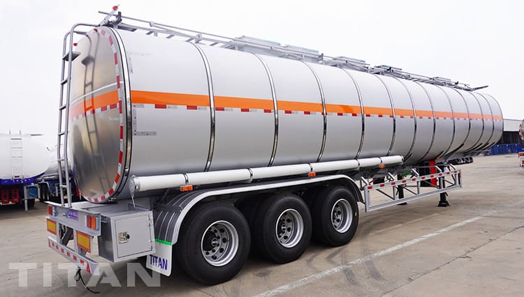  3 Axles 55000L Stainless Tanker Trailer for Sale in Saudi Arabia