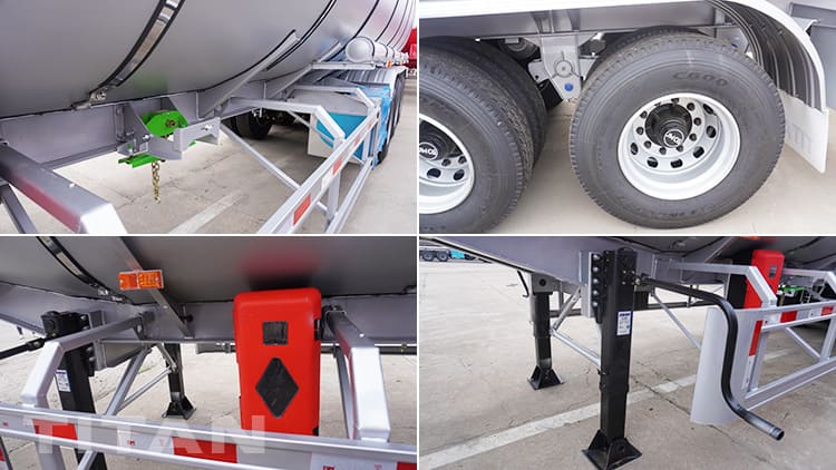 3 Axles 55000L Stainless Tanker Trailer for Sale in Saudi Arabia
