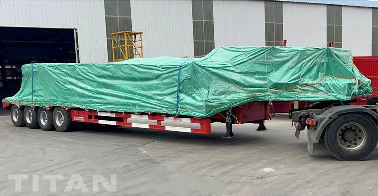 Remorque Drop Deck à 4 essieux de 100 tonnes à vendre au Sénégal Dakar