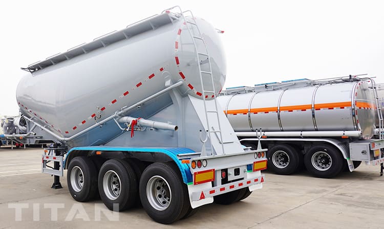 Tri Axle Dry Bulk Cement Tanker Trailer for Sale in Burundi