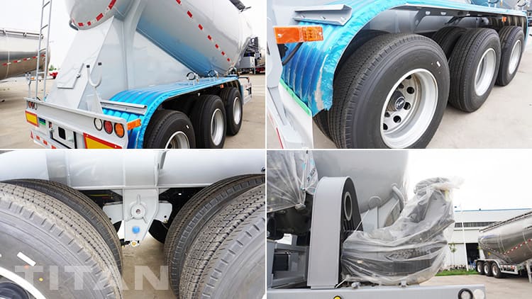 Tri Axle Dry Bulk Cement Tanker Trailer for Sale in Burundi