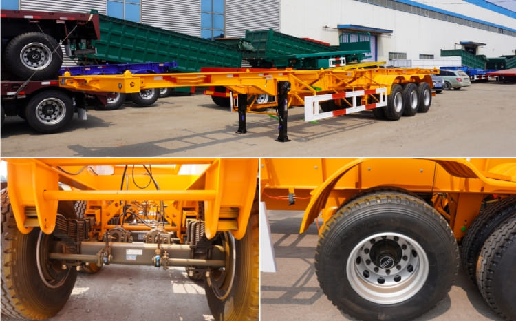 3 Axles 40ft Skeleton Trailer for Sale in Ghana Accra