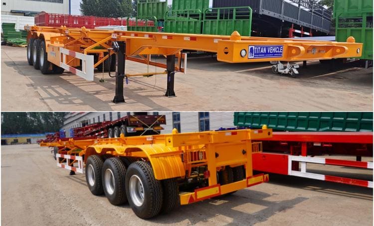 3 Axles 40ft Skeleton Trailer for Sale in Ghana Accra