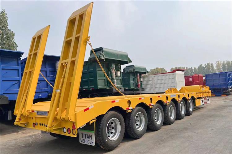 6 Axle 120 Ton Low Bed Trailer will be sent to Kenya